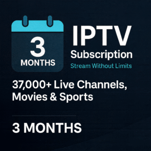 3 Months IPTV Subscription – Stream Without Limits | 27,000+ Live Channels, Movies & Sports | UHF IPTV Plan
